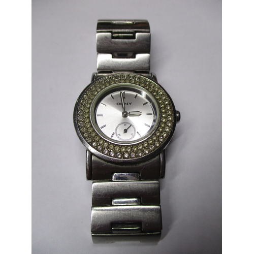 6037 - DKNY Ladies Watch with Stainless Steel Bracelet and Crystals