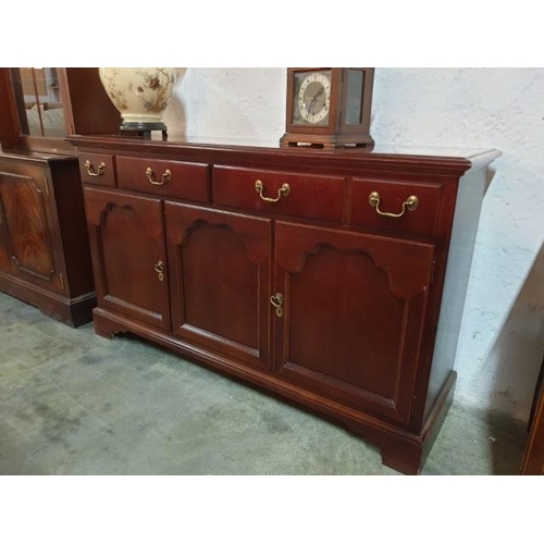 6 - Credenza / Sideboard in Madison Cherry by Drexel Heritage (#123-124) with 4 Drawers over 3 Cupboards... 