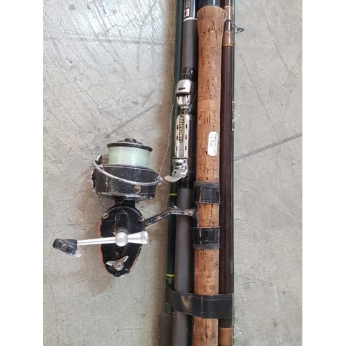 136 - 4 x Fishing Rods & Bag of Floats & Weights