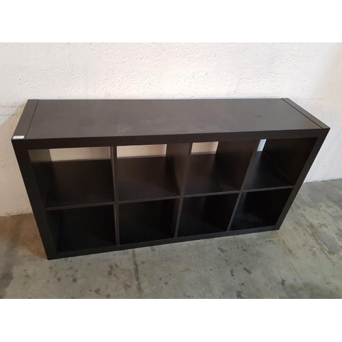 21 - Black Book Shelf / 8 Cube Unit (40cm x 150cm x 80cm)