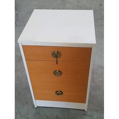 24 - Old Fashion Side Unit with 3 - Drawers Ornate with Metal Handles (44cm x 42cm x 70cm)