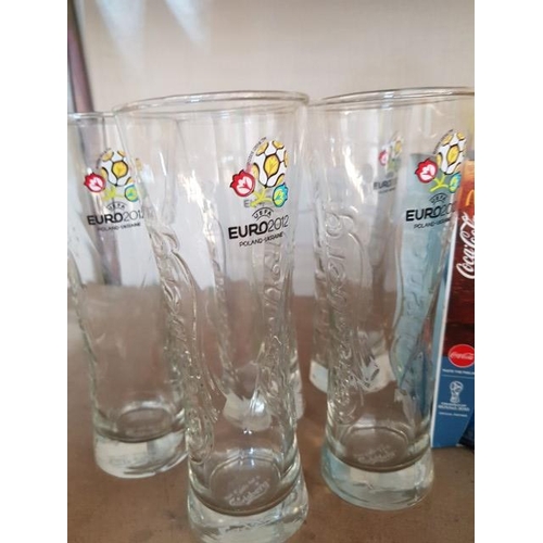 77 - Collection of Glasses; Carlsberg, Coca Cola and Others