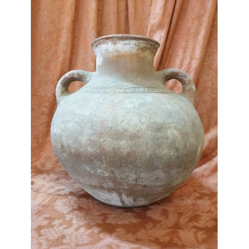 33 - Vintage Greek Amphora (Approx H: 34cm & Ø 32cm)