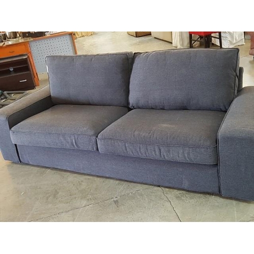 36 - Modern 2 - Seater Sofa Grey Colour Fabric