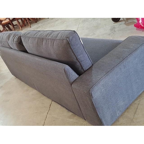 36 - Modern 2 - Seater Sofa Grey Colour Fabric