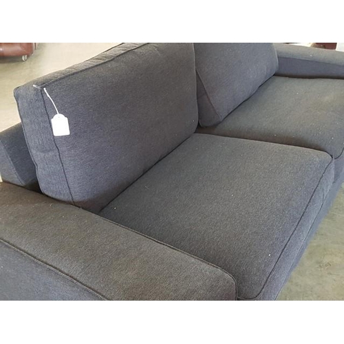 36 - Modern 2 - Seater Sofa Grey Colour Fabric