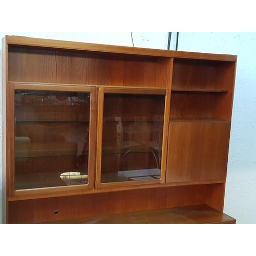 40 - Retro Nathan Classic Full Height Teak Display Cabinet Sideboard (180cm x 40cm x 180cm)