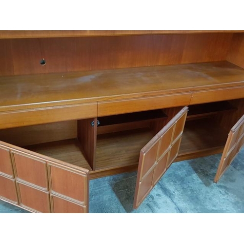 40 - Retro Nathan Classic Full Height Teak Display Cabinet Sideboard (180cm x 40cm x 180cm)