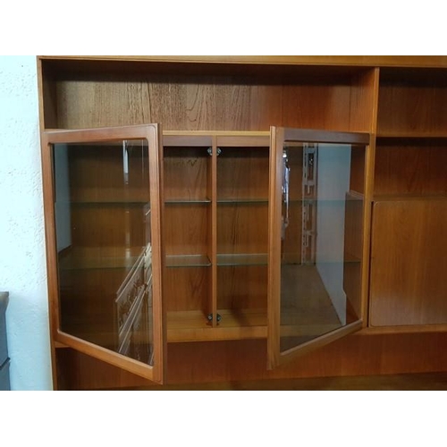 40 - Retro Nathan Classic Full Height Teak Display Cabinet Sideboard (180cm x 40cm x 180cm)