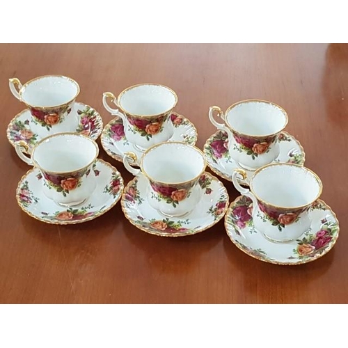 58 - Royal Albert Old Country Roses Fine Bone China Coffee Set (15pcs)