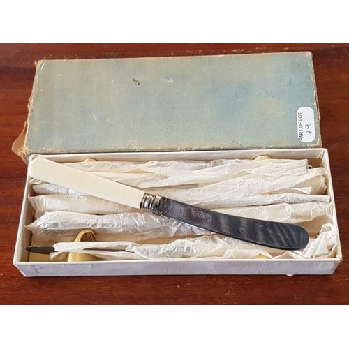 79 - Vintage EPNS Cutlery Set of Tea Spoons (x12) in Display Box, Cake Forks (x6) in Display Box and Butt... 