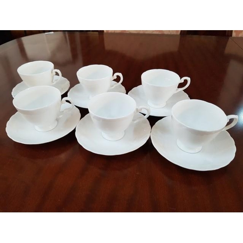 99 - White Classic Porcelain Coffee Set 