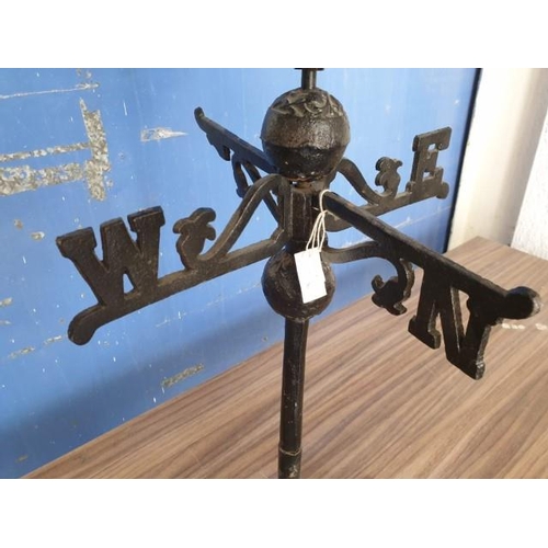 13 - Cast Iron Weather Station with Cockerel (H:70cm)