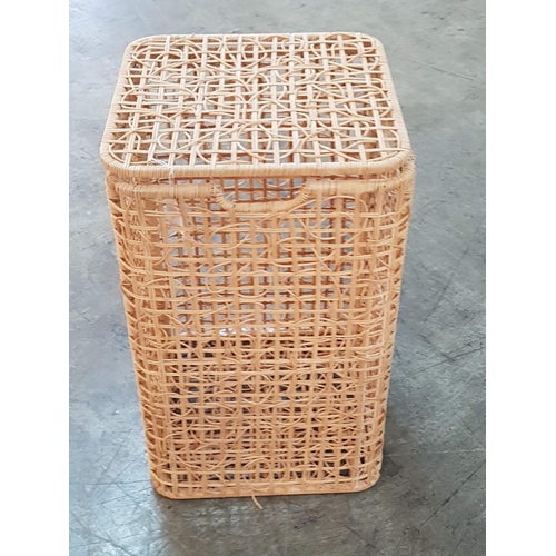 12 - Wicker Laundry Storage Basket and Matching Rooster (Ornament)