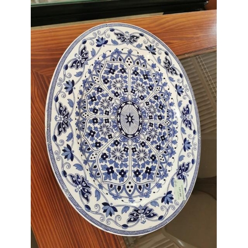 200 - Booths Indian Ornament Large Serving Plate Marked T.G. & F.B