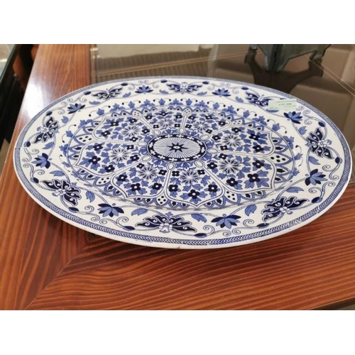 200 - Booths Indian Ornament Large Serving Plate Marked T.G. & F.B