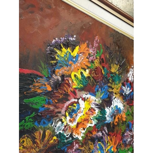 11A - Frame Oil on Canvas of Flower Vase (86cm x 70cm)
*Sale proceeds are going to Charity *