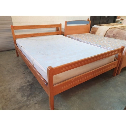 285 - Pine Double Bed with Mattress