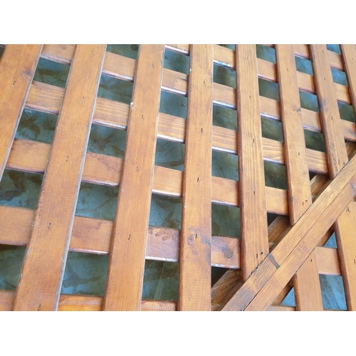 174 - Solid Wood Garden Fence / Trellis Panel (208cm x 159cm)