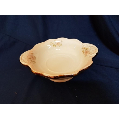 177 - Vintage Style Ceramic Mini Wash Bowl and Matching Jar