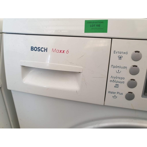 192 - Washing Machine Bosch White WAE2040GR, 6kg