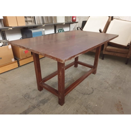 479 - Large / Heavy Wooden Rectangular Table (181cm x 111cm x 90cm)