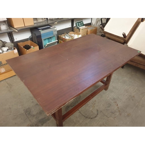 479 - Large / Heavy Wooden Rectangular Table (181cm x 111cm x 90cm)