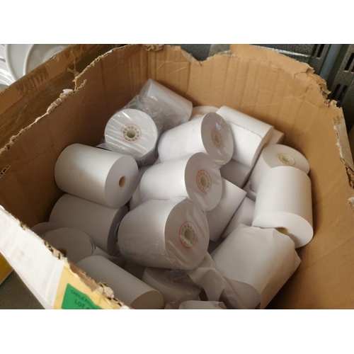 487 - Box with Large Qty of Paper Till Rolls