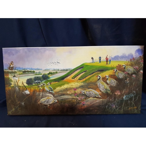 117 - 3 x Prints of Golf and Birds Hobby (50 x 24,5cm each)