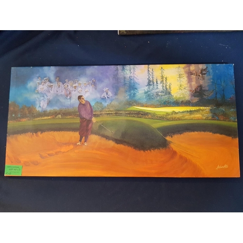 117 - 3 x Prints of Golf and Birds Hobby (50 x 24,5cm each)