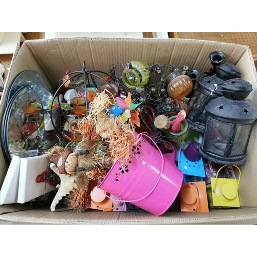 314 - Large Box of Garden Ornaments