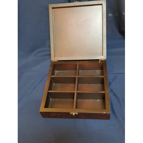 179 - Pair of Display Boxes, Copper Three of Live and Wood Ceramic Mosaic