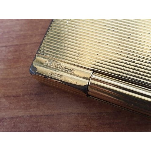 137 - 2 x Dupont Lighters (Gold Plated) and Leather Case (Un-Tested) (3)