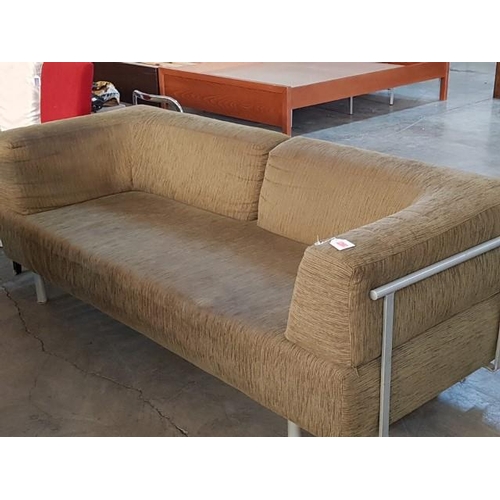 778 - Green Fabric Sofa Bed