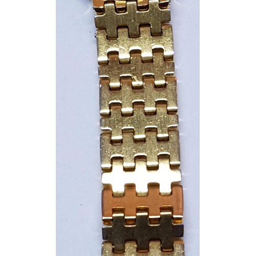 109 - Gold Colour 'A&S' Ladies Wrist Watch, Swiss Made, on Bracelet Strap , Quartz