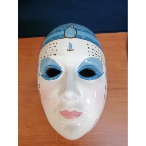 171 - Collection of 3 x Ceramic Masks (Wall Ornaments)