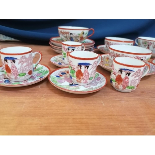 191 - Cups and Saucers Made in Japan (Quantity of Tea / Coffee Cups and Saucers 24pcs / A/F)