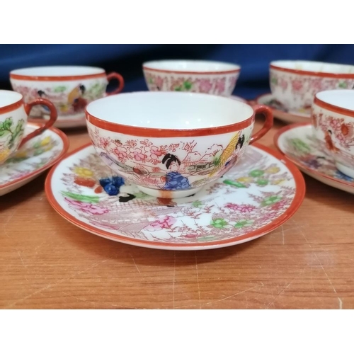 191 - Cups and Saucers Made in Japan (Quantity of Tea / Coffee Cups and Saucers 24pcs / A/F)