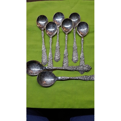 347 - 16 x Dessert Spoons (6 + 6 + 2 + 2) German Silver