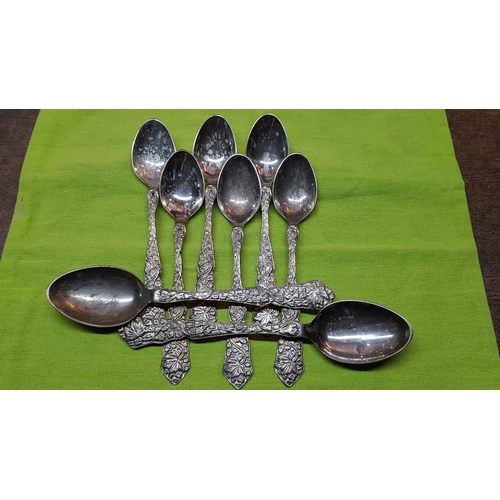 347 - 16 x Dessert Spoons (6 + 6 + 2 + 2) German Silver