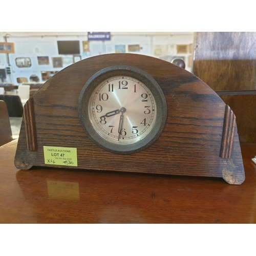 47 - Small Collection of Clocks inc Vintage German Anniversary 4 - Ball, 3 - Glass Clock (N.B Torsion Spr... 