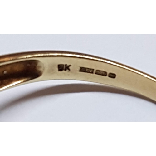 11 - Vintage Style Yellow Gold 9ct with Purple Colour Natural Stones (Amethyst, Ruby, Sapphire), Size R, ... 