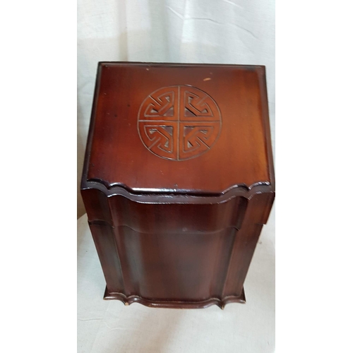 30A - Wooden Box with Oriental Decor