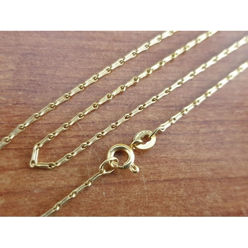 2 - 9ct Gold Necklace, Approx 50cm, Total Weight 3g