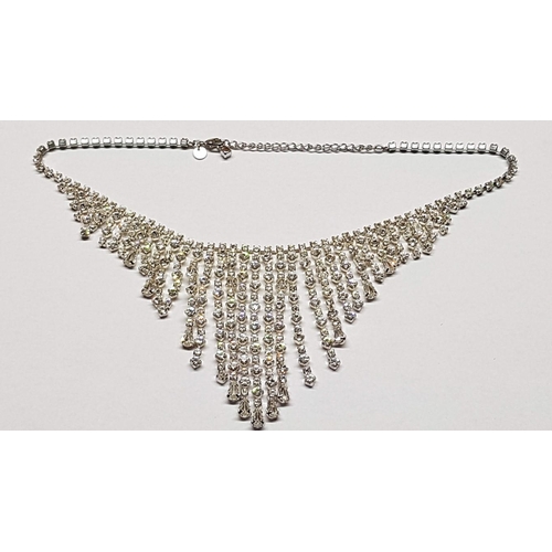 25A - Collection of Elegant Evening Jewellery in Bracelet with Large Swarovski Crystals and Necklace and B... 
