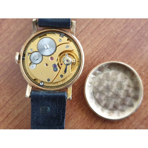 31 - Vintage Smiths Imperial Manual Wind Gents Wris Watch *Running when Lotted* Gold Plated Case & Leathe... 