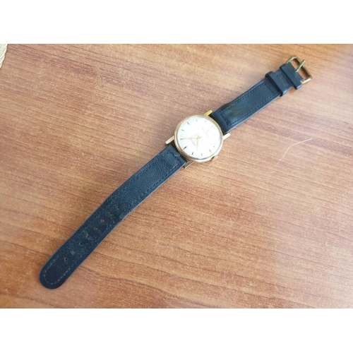 31 - Vintage Smiths Imperial Manual Wind Gents Wris Watch *Running when Lotted* Gold Plated Case & Leathe... 