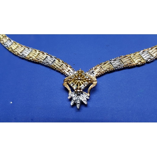 37 - Greek Patter Silver Necklace (.925), Total Weight 32gr