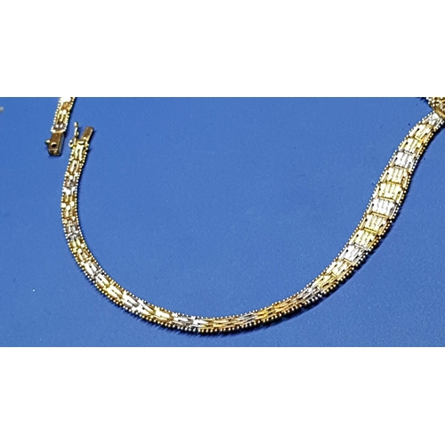 37 - Greek Patter Silver Necklace (.925), Total Weight 32gr