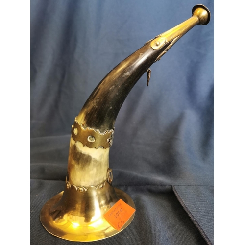 57 - Brass and Bone Hunting Horn
